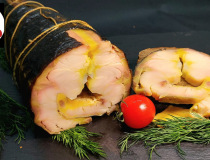 Осетр горячего копчения 300г. Миниатюра #